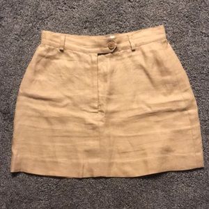 DKNY linen mini skirt